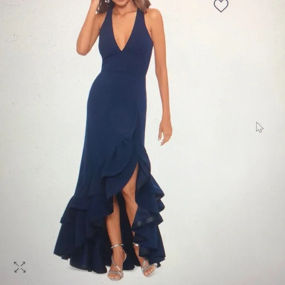 princess polly baby blue dress Prom Formal Dresses Jcpenney Vestidos De Fiesta Largos Betsy Adam Womens  Ruffled V-Neck Evening Dress